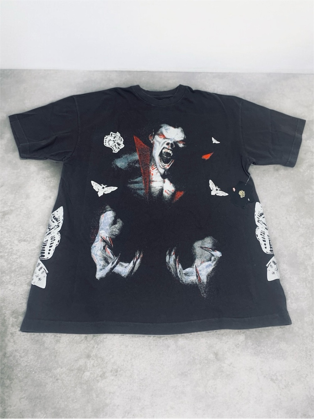 Darc Sport Black Graphic “Morbius” Tee with Red Accents Size Large OS
